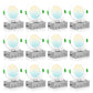 4'' Recessed LED Ceiling Light 9W, White Downlights, 12pcs 5CCT Dimmable